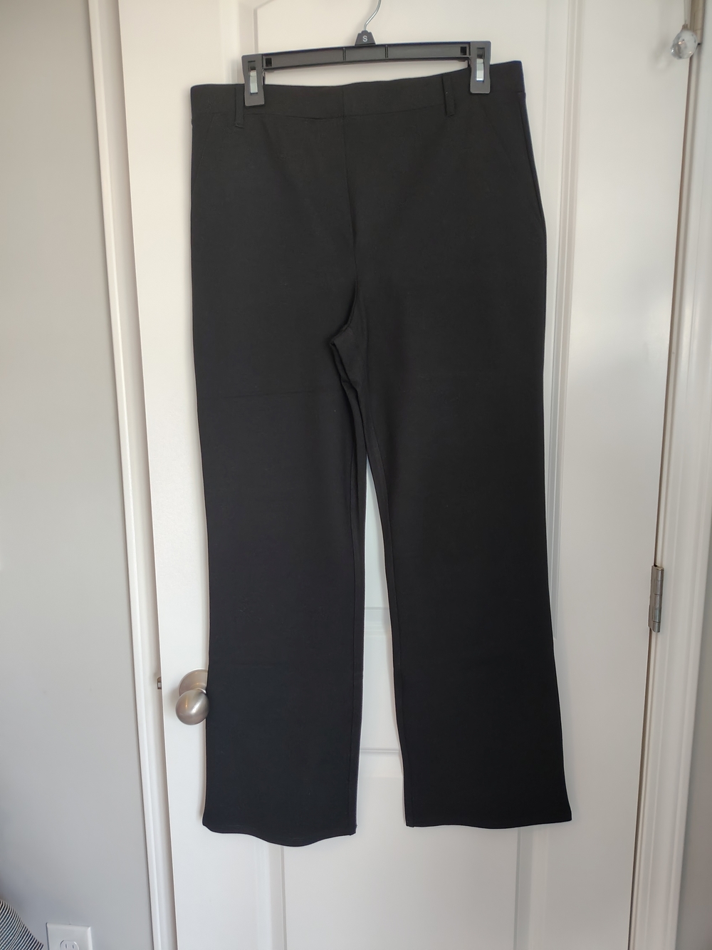 Ultra-Stretch Ponte Bootcut Black Pants Quince - Women's Size Large NWT - Picture 7 of 14